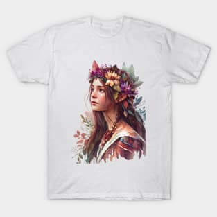 Watercolor Boho Princess #1 T-Shirt